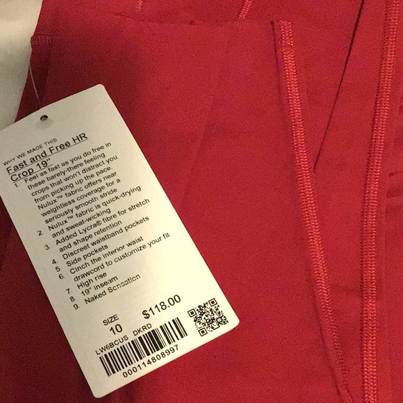 Fast and Free Crop 19”, NWT - Picture 4 of 4